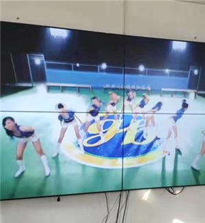 四川綿陽南郊機(jī)場中國航油油庫55寸3.5mm2X2分配器+壁掛支架